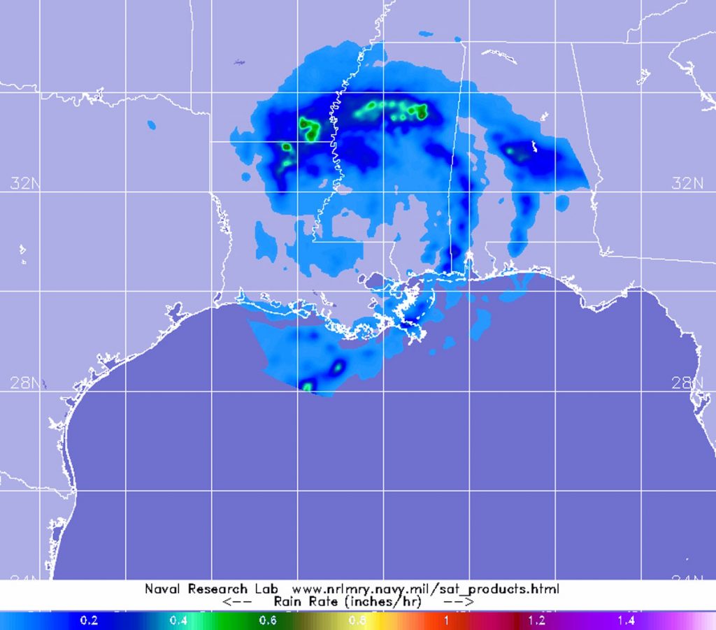 GPM image of Cristobal