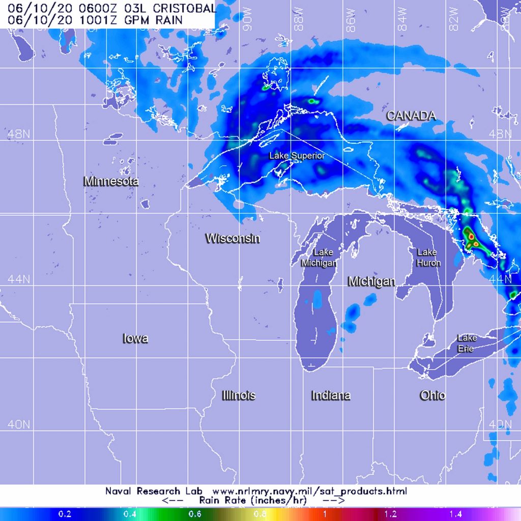 GPM image of Cristobal