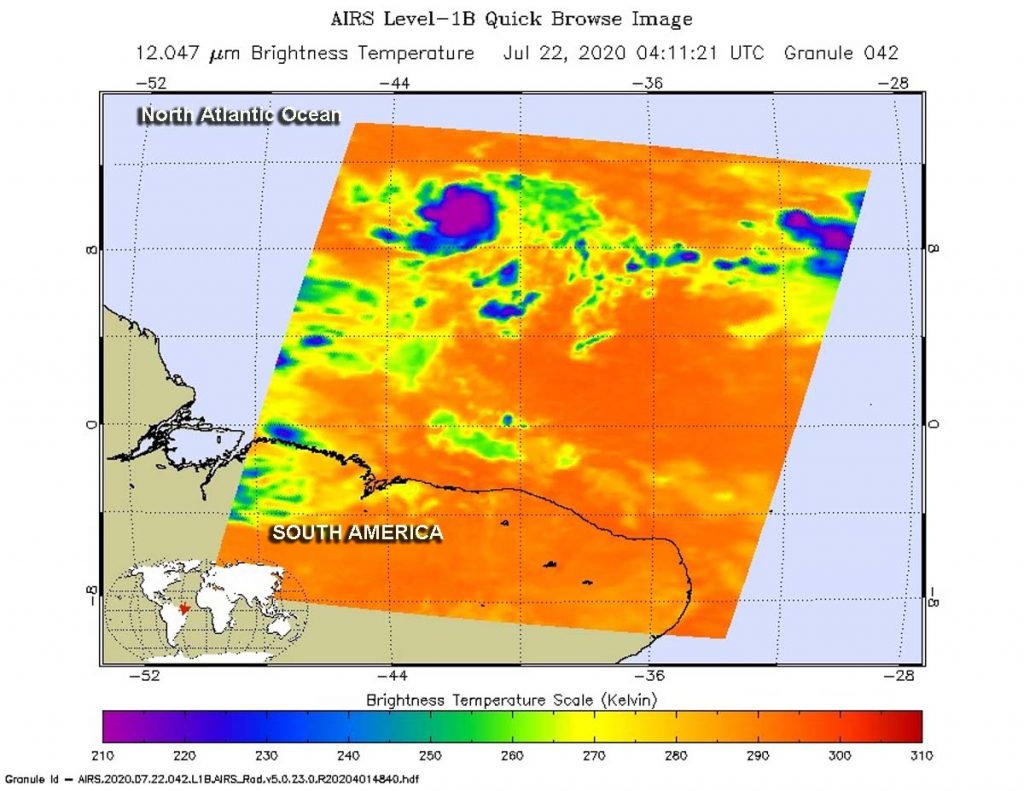 AIRS image of Gonzalo