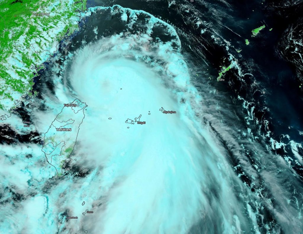 Suomi NPP image of Hagupit