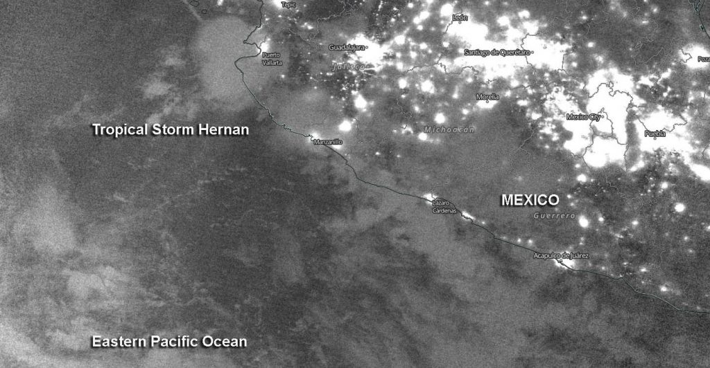 Suomi NPP image of Hernan