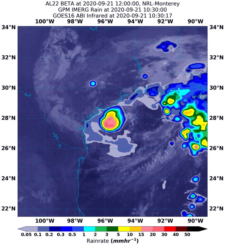 GPM image of Beta