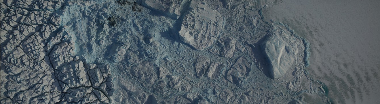 DMS mosaic of glacier calving front