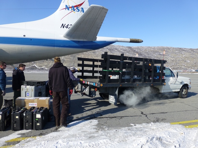 Loading cargo on a truck