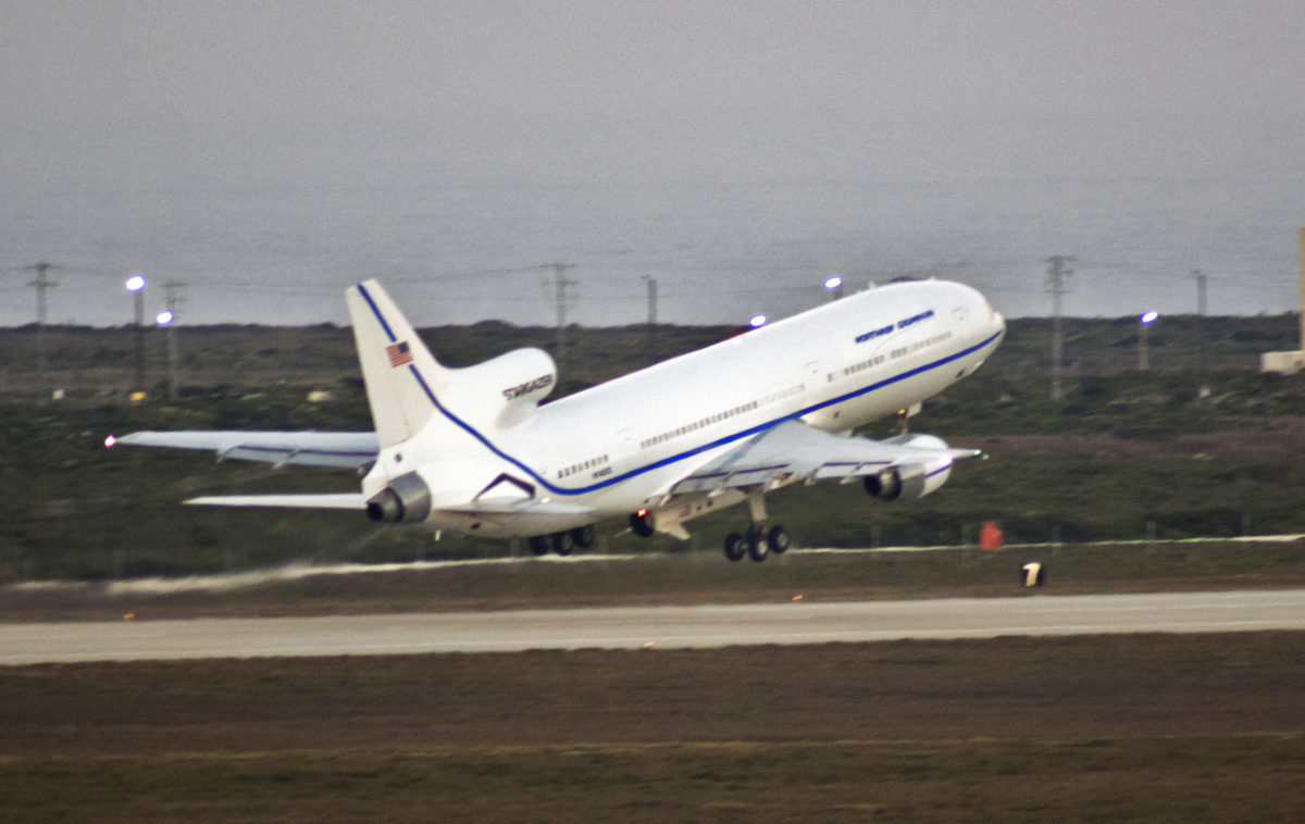 Stargazer Aircraft Airborne with Pegasus XL, ICON Satellite – ICON Mission