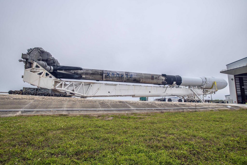 SpaceX Falcon 9 rocket and IXPE spacecraft