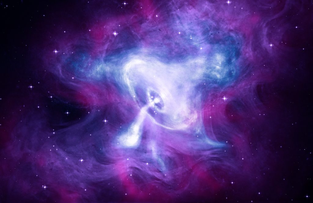 Composite image of the Crab Nebula