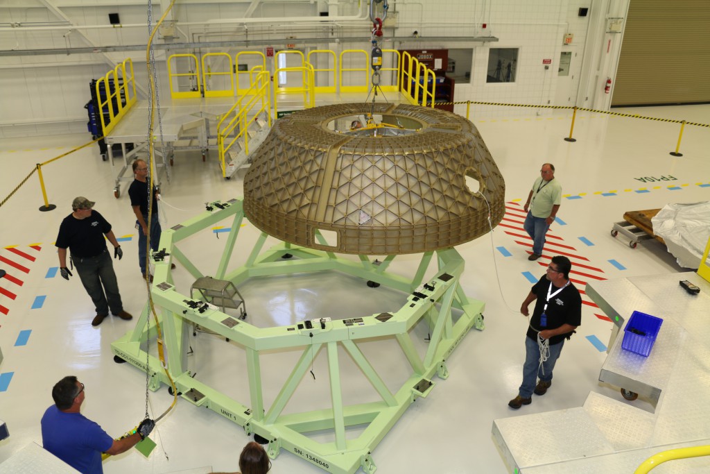 The first two domes that will form the pressure shell of the Structural Test Article, or STA, for Boeing’s CST-100 spacecraft have arrived at NASA’s Kennedy Space Center