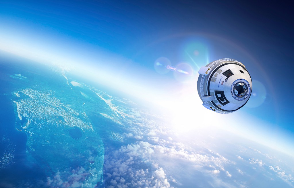 Artist concept of the Boeing CST-100 Starliner spacecraft