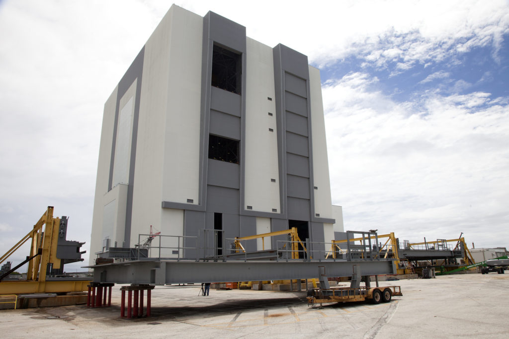 Platform C North arrives at NASA's Kennedy Space Center in Florida.