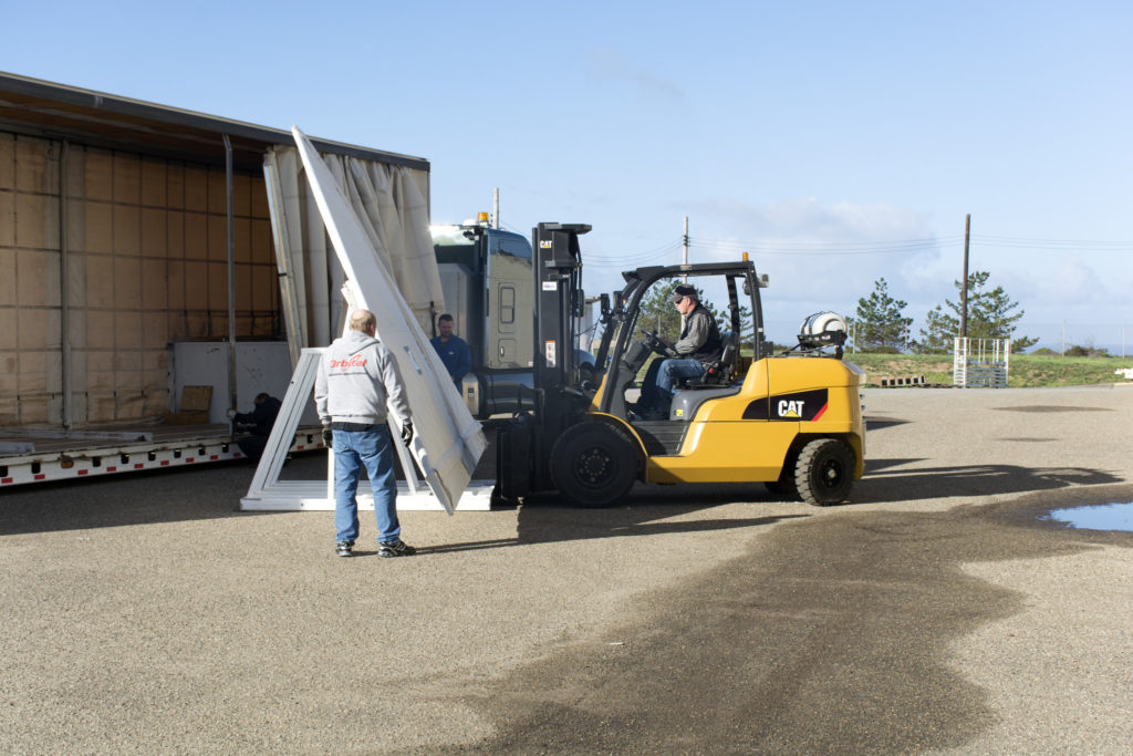 The Pegasus XL wing arrives at Vandenberg Air Force Base in California.