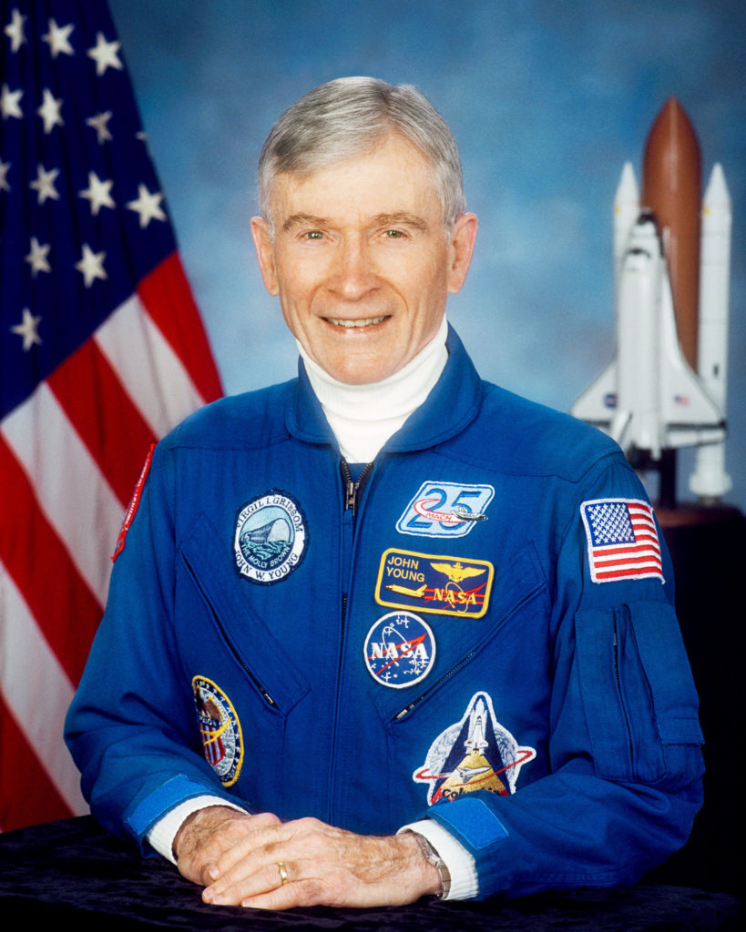 Gemini, Apollo and space shuttle astronaut John Young in a portrait taken in 2002. Photo credit: NASA/Robert Markowitz