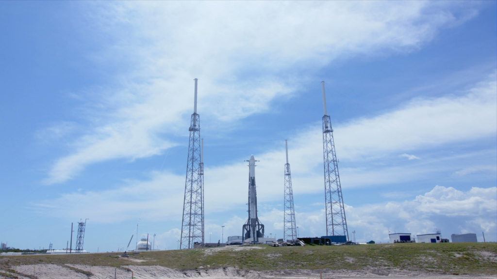 SpaceX Falcon 9 rocket on Launch Complex 40