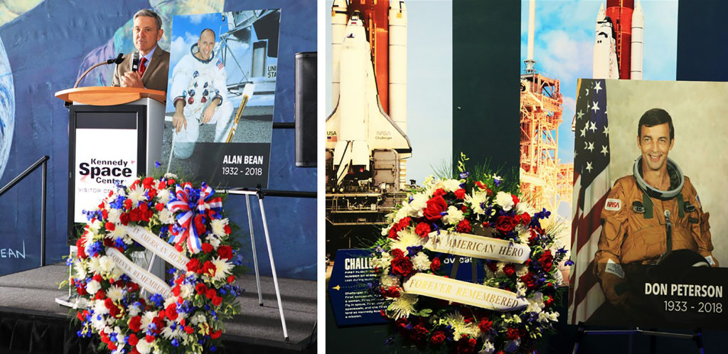 Alan Bean and Don Peterson Honored