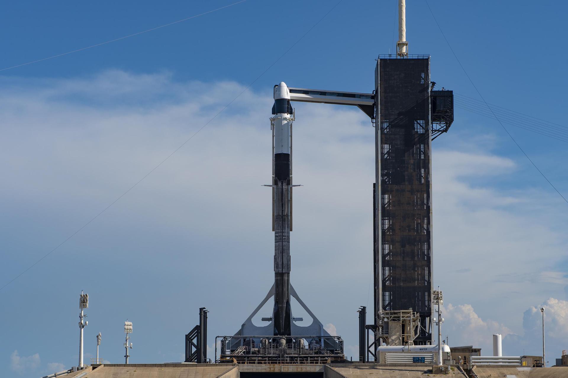 SpaceX's Falcon 9 rocket and cargo Dragon spacecraft and Kennedy Space Center's Launch Complex 39A ahead of the company's 25th commercial resupply services launch.