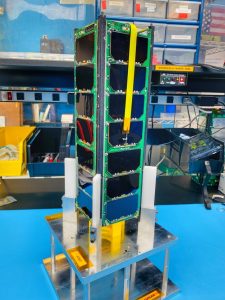 An up-close view of the University of Michigan's Measurement of Actuator Response In Orbit (MARIO) CubeSat.