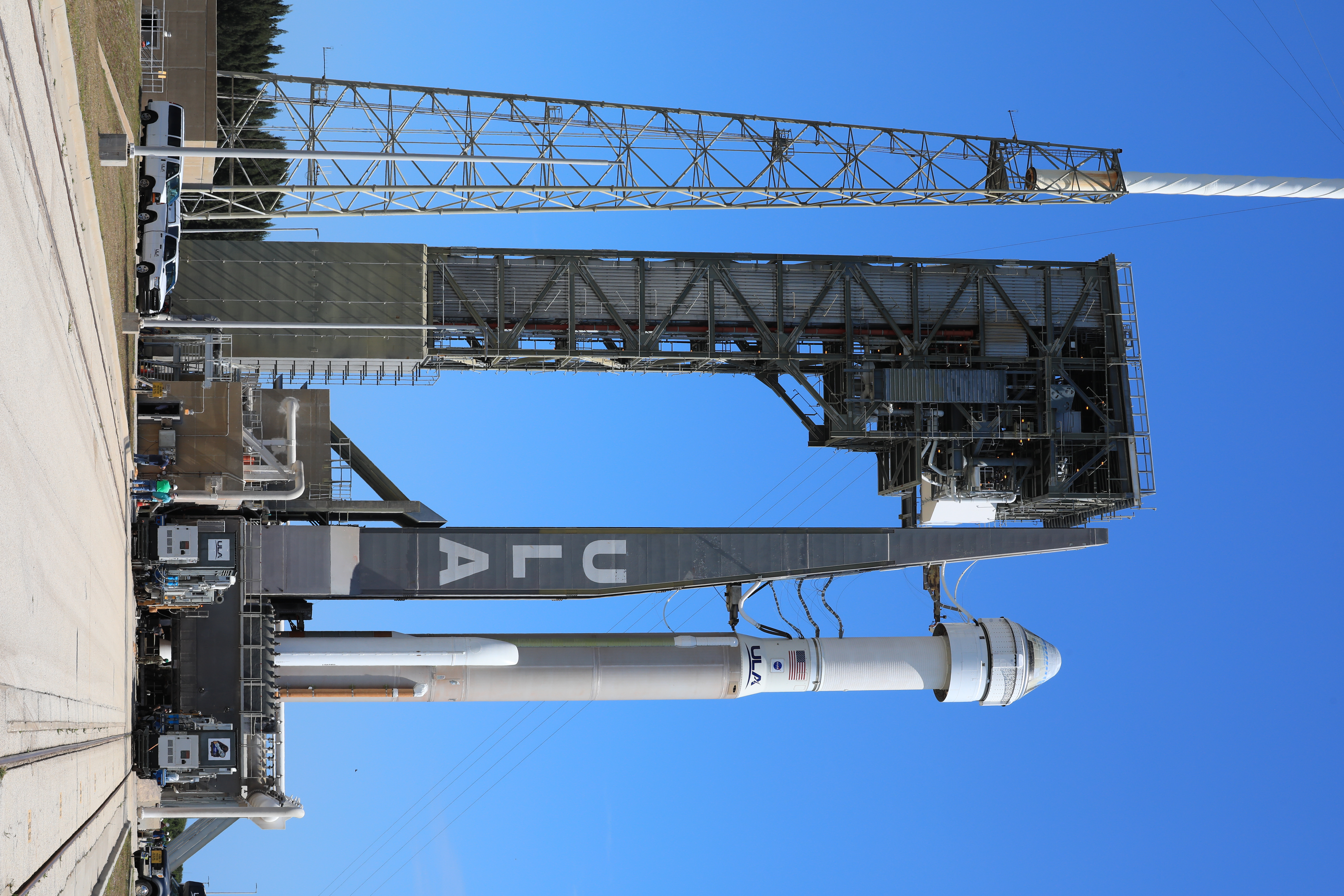 Engineers and technicians with the Exploration Ground Systems Program stack the first Moon rocket segment – the left aft assembly for the Artemis II SLS (Space Launch System) solid rocket booster onto mobile launcher 1 inside the Vehicle Assembly Building at NASA’s Kennedy Space Center on Wednesday, Nov. 20, 2024.