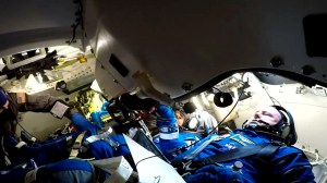 NASA astronauts Suni Williams and Butch Wilmore inside Boeing’s Starliner spacecraft ahead of launch on Wednesday, June 5, 2024. Photo credit: NASA Television