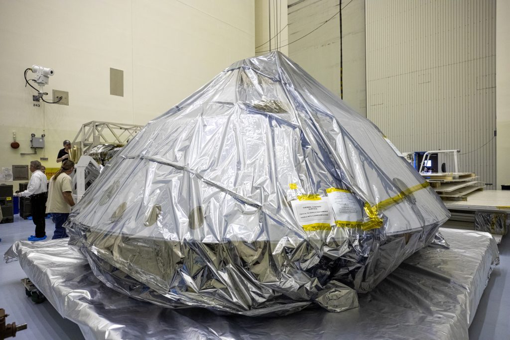 The heat shield and back shell for the Mars 2020 rover