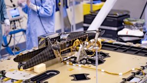 NASA Mars Helicopter and Mars Perseverance rover at Kennedy Space Center