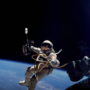 Ed White conducts America's first spacewalk