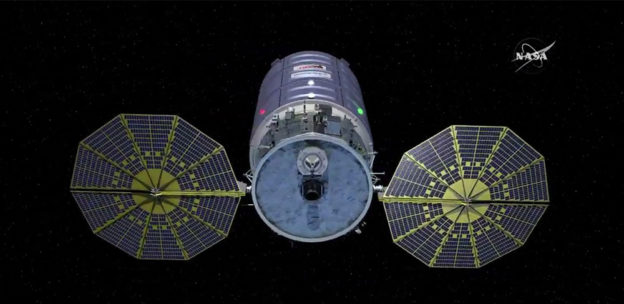 Cygnus Solar Arrays Deployed – Northrop Grumman
