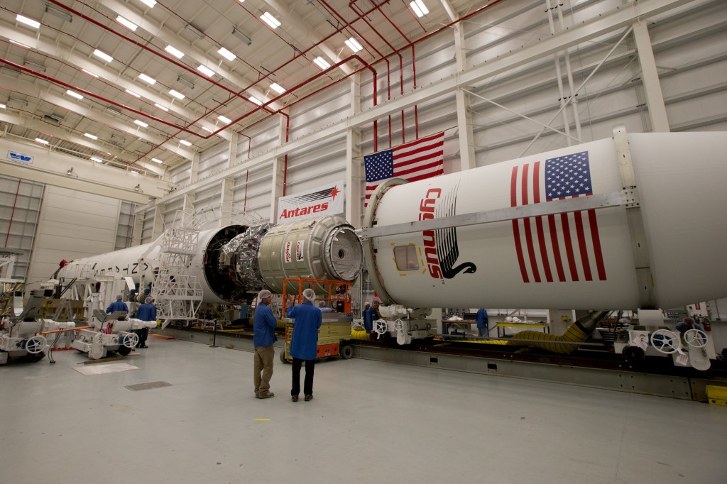 Fairing installed on Antares rocket