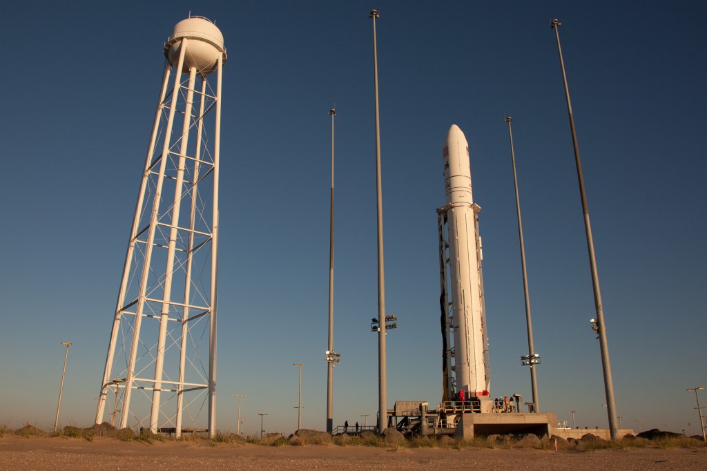 Antares at launch pad