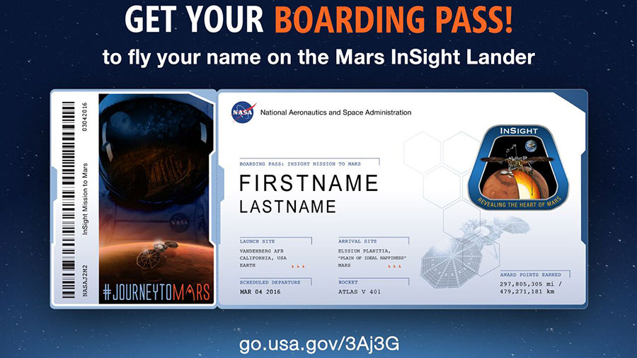 Send Your Name to Mars on NASA’s Next Red Planet Mission