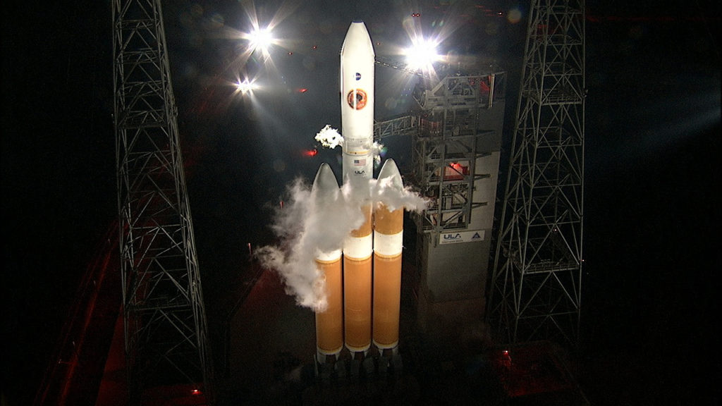 The ULA Delta IV Heavy rocket is on Space Launch Complex-37 with NASA's Parker Solar Probe. 