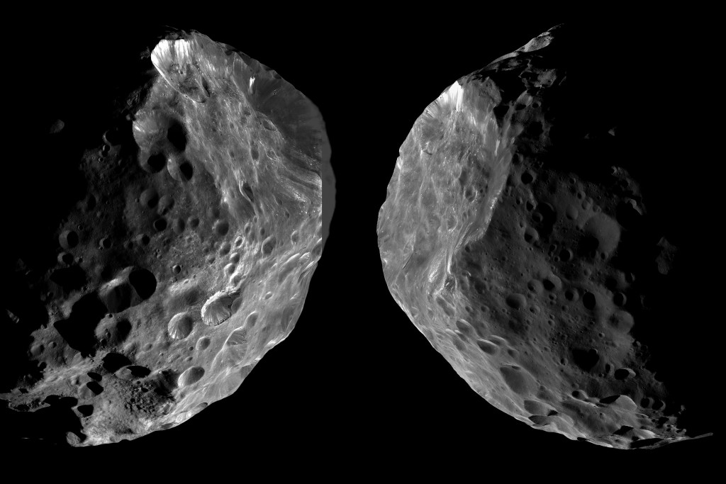 Saturn’s moon Phoebe may be similar to JR1. Credits: NASA/JPL-Caltech/SSI