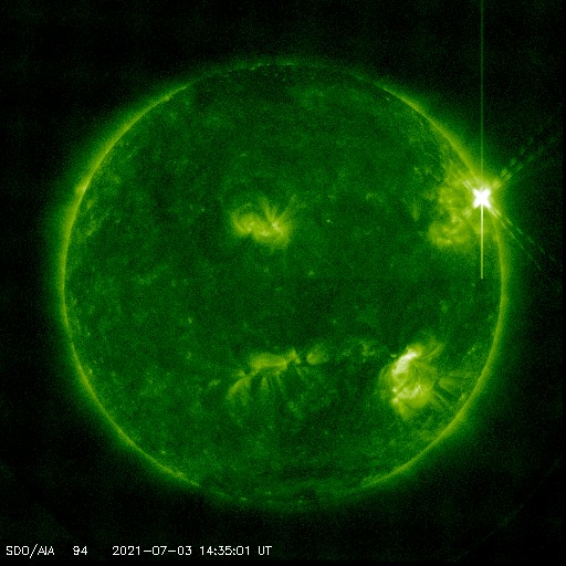 2021 solar flare Halloween northern