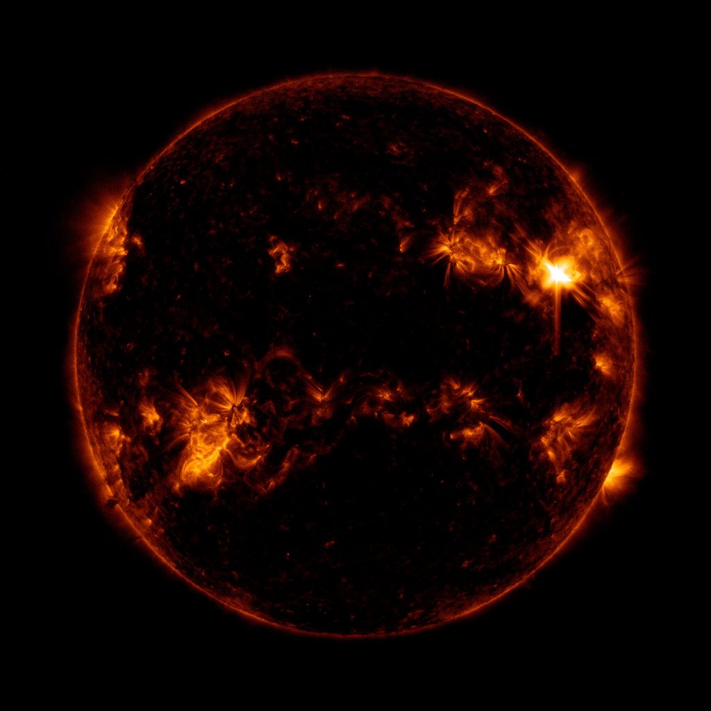 solar flares today nasa warning