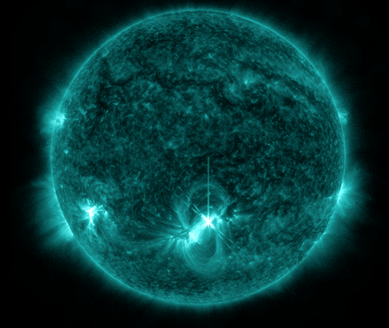 Strong Solar Flare Erupts from Sun Solar Cycle 25