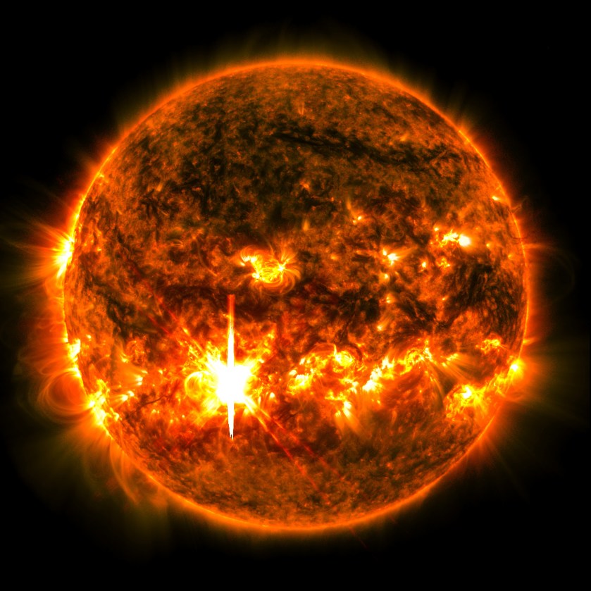 Strong solar flare erupts from the sun – solar cycle 25