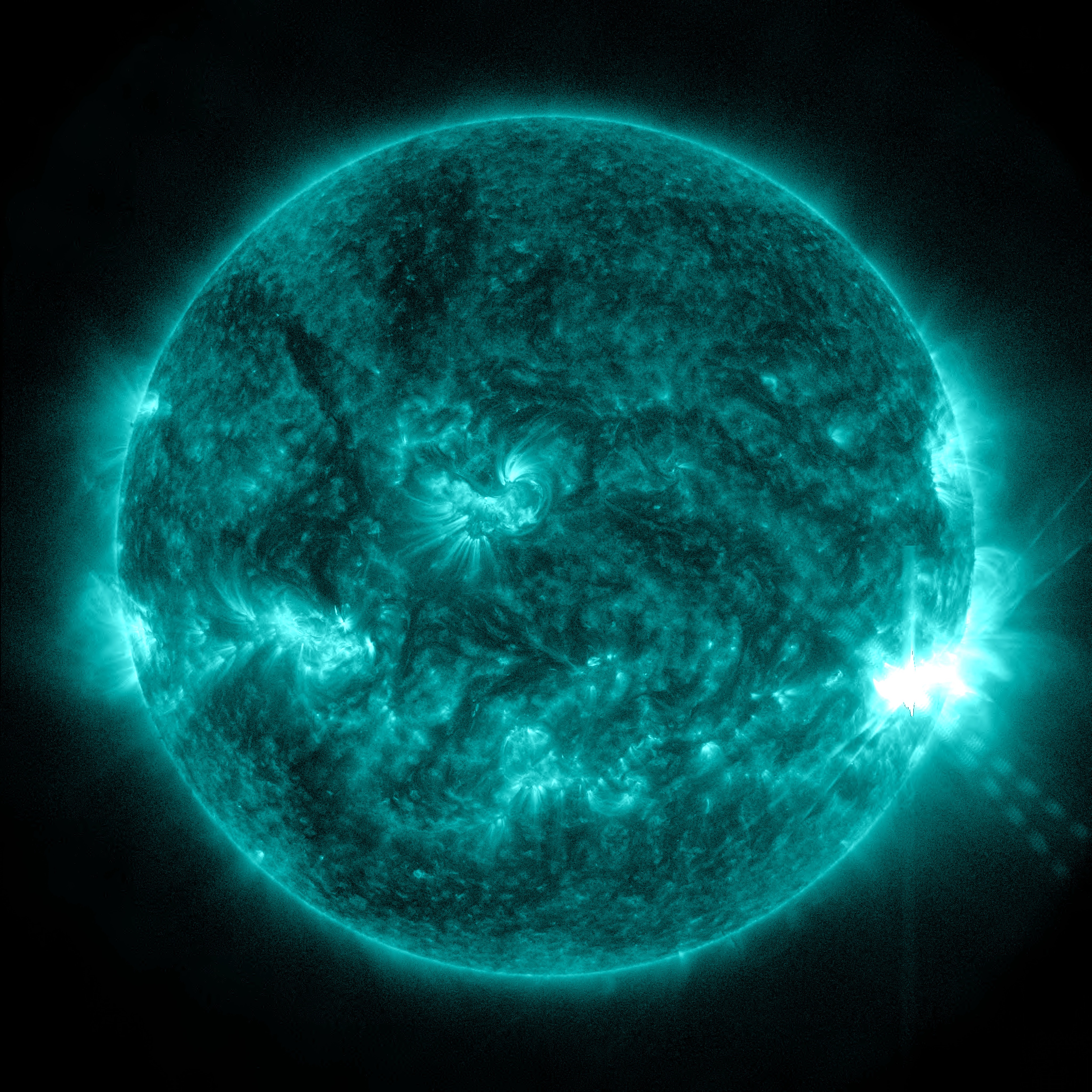 Strong Solar Flare Erupts from Sun Solar Cycle 25