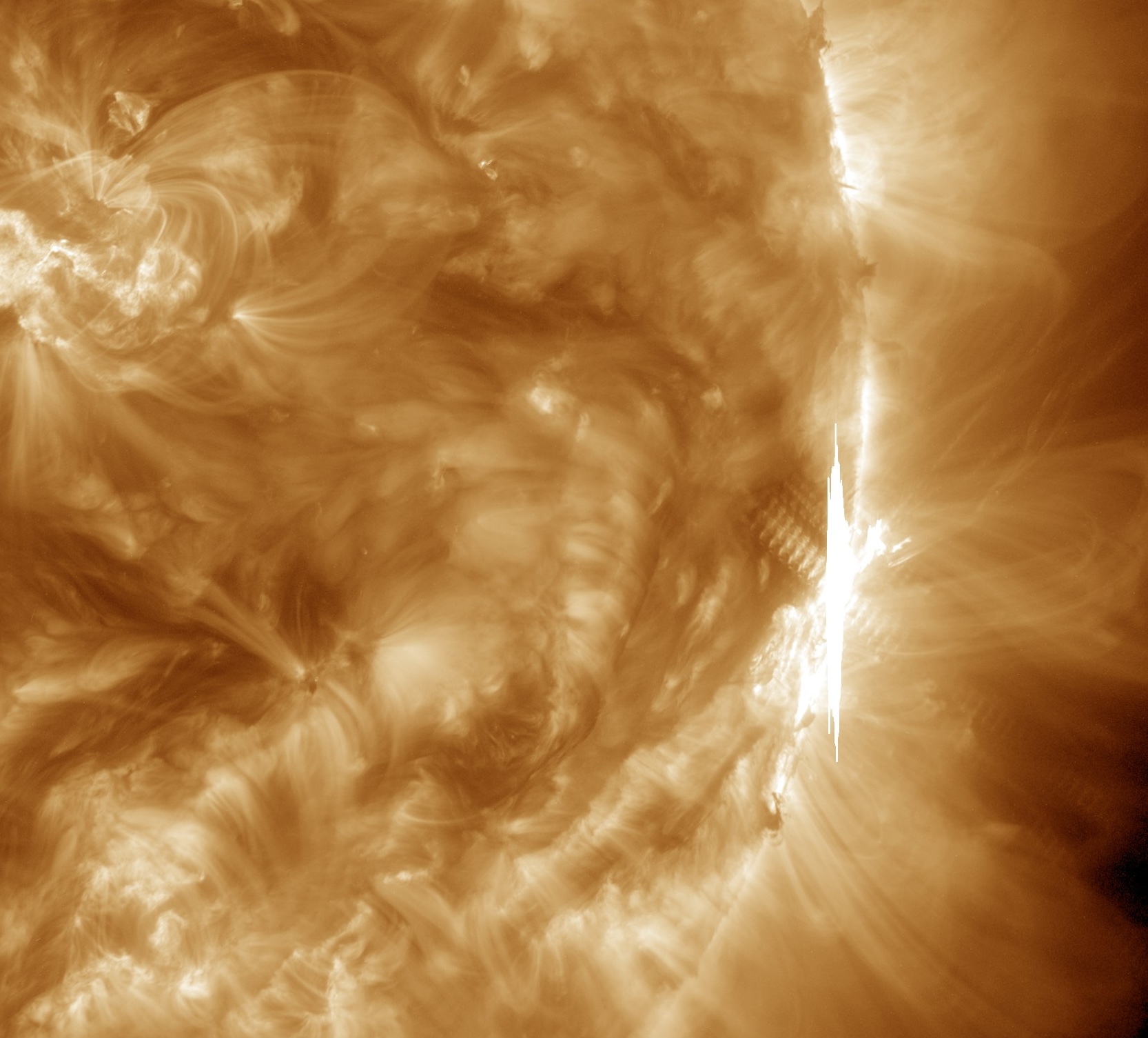 Strong Solar Flare Erupts from Sun Solar Cycle 25