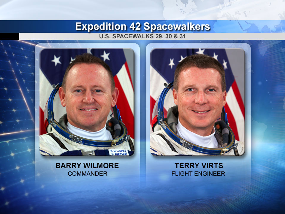 Spacewalkers Barry Wilmore and Terry Virts