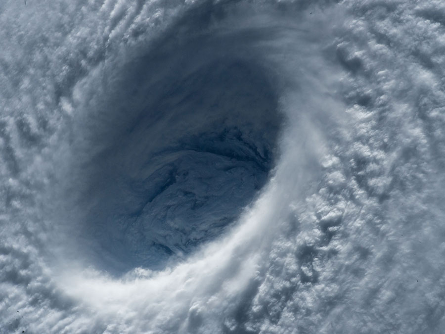 The huge Typhoon Maysak "Eye"