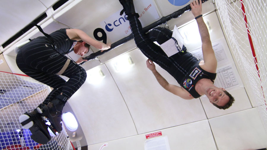 European Astronaut Thomas Pesquet Tests Skinsuit