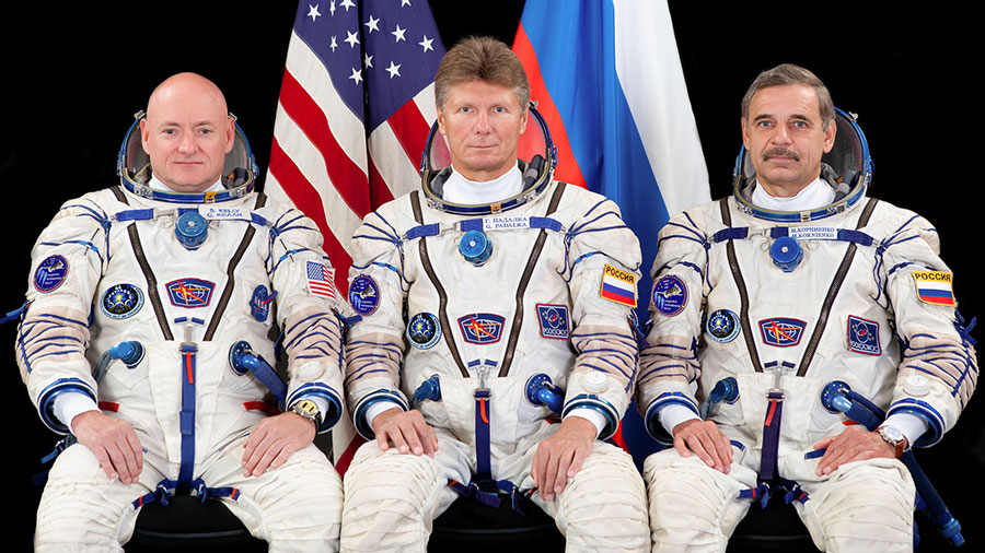 Scott Kelly, Gennady Padalka and Mikhail Kornienko