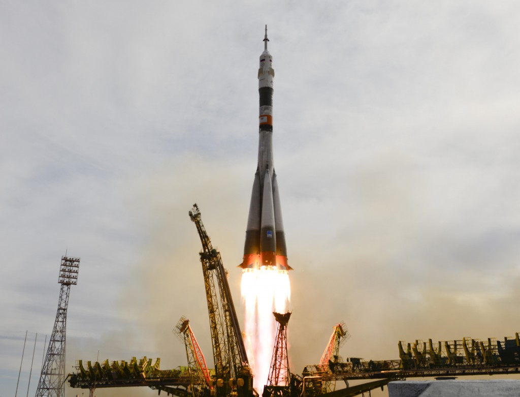 Expedition 45 Soyuz Launch from Kazakhstan. Credit: ESA