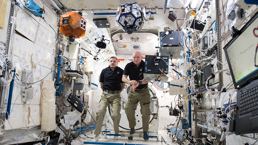 Mikhail Kornienko and Scott Kelly