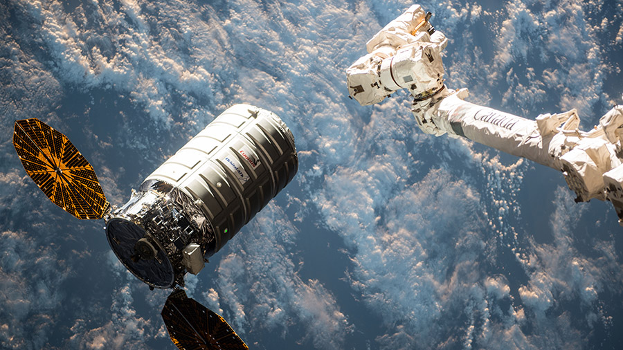 Canadarm2 Captures Cygnus