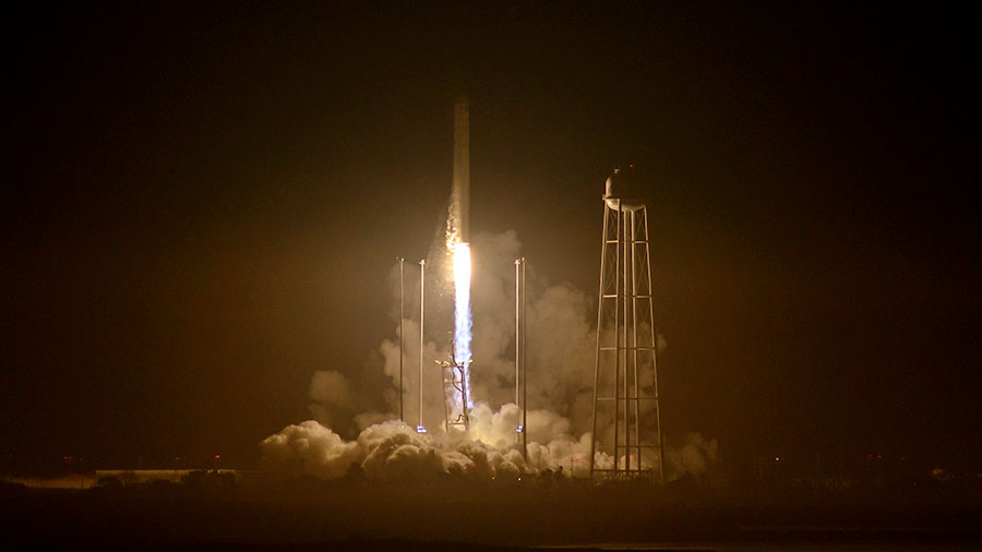 Liftoff of the Orbital ATK Antares Rocket