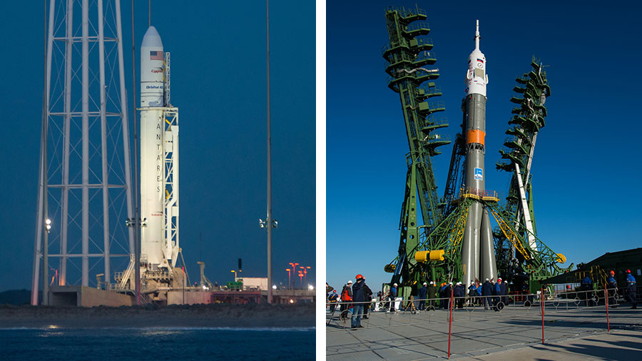 The Antares and Soyuz Rockets