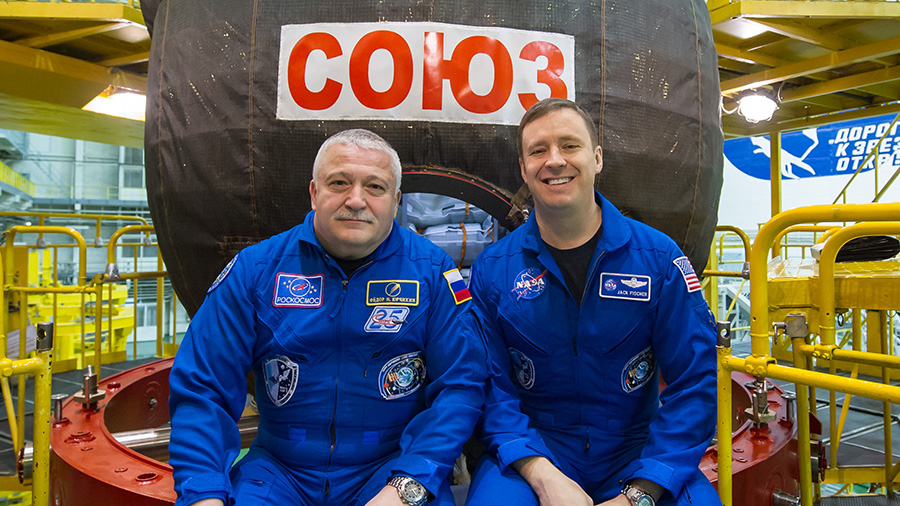 Expedition 51 Crew Members Fyodor Yurchikhin and Jack Fischer