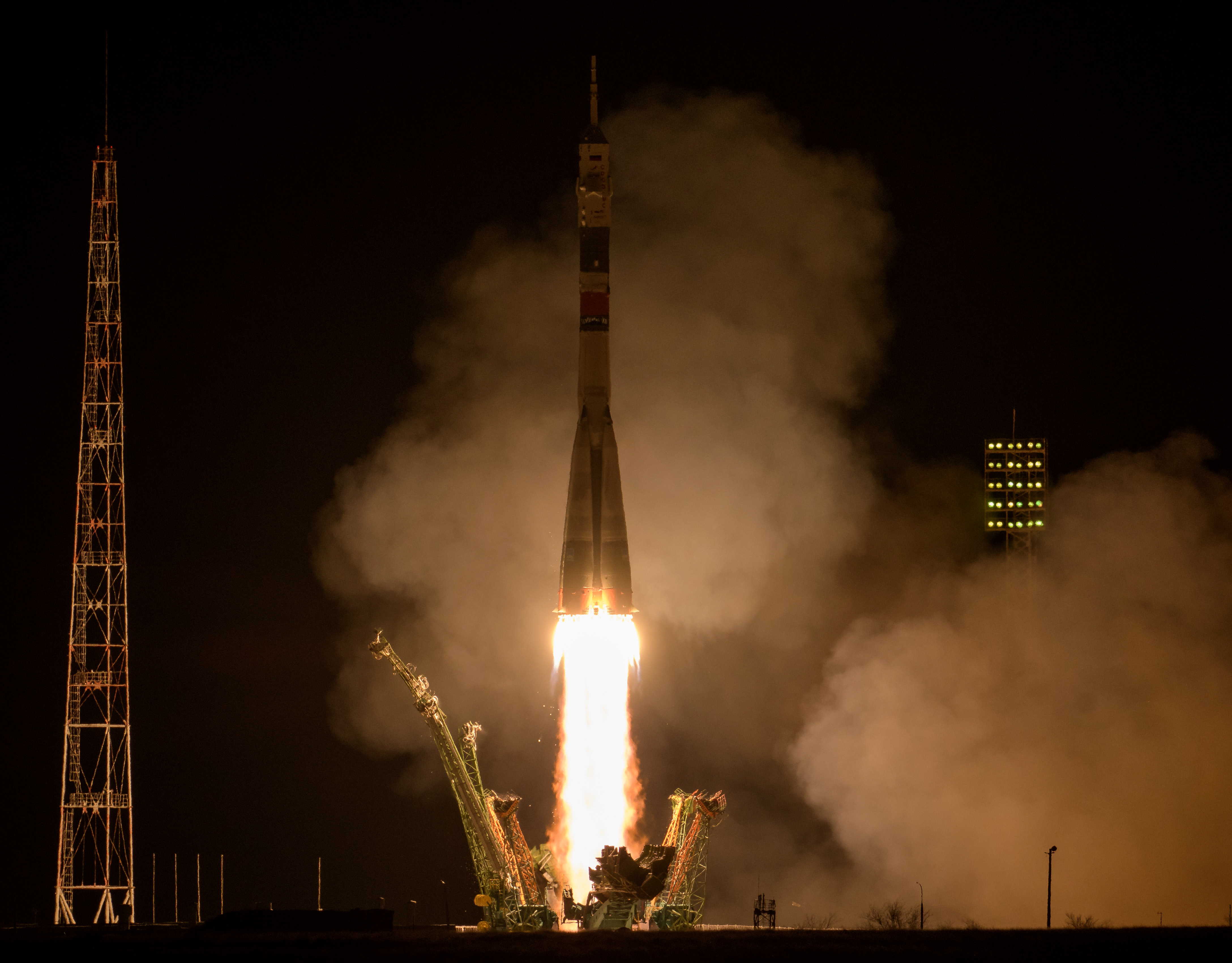 Crew Safely In Orbit After Successful Launch Space Station