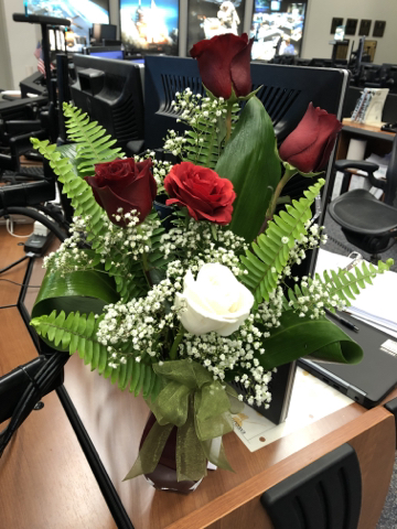 Flowers Celebrating the SpaceX DM-1 Launch