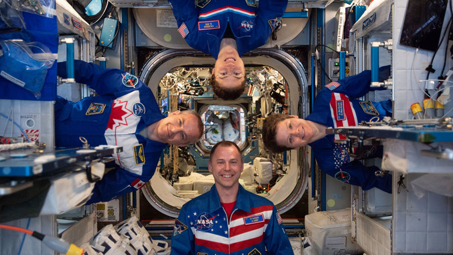 Four Expedition 59 astronauts